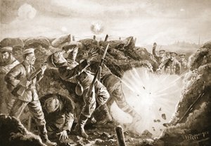 Menige Chillingworth hjälpte till att bomba fienden från en skyttegrav som de hade erövrat.
